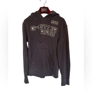 G Star Raw Denim Hoodie Size M